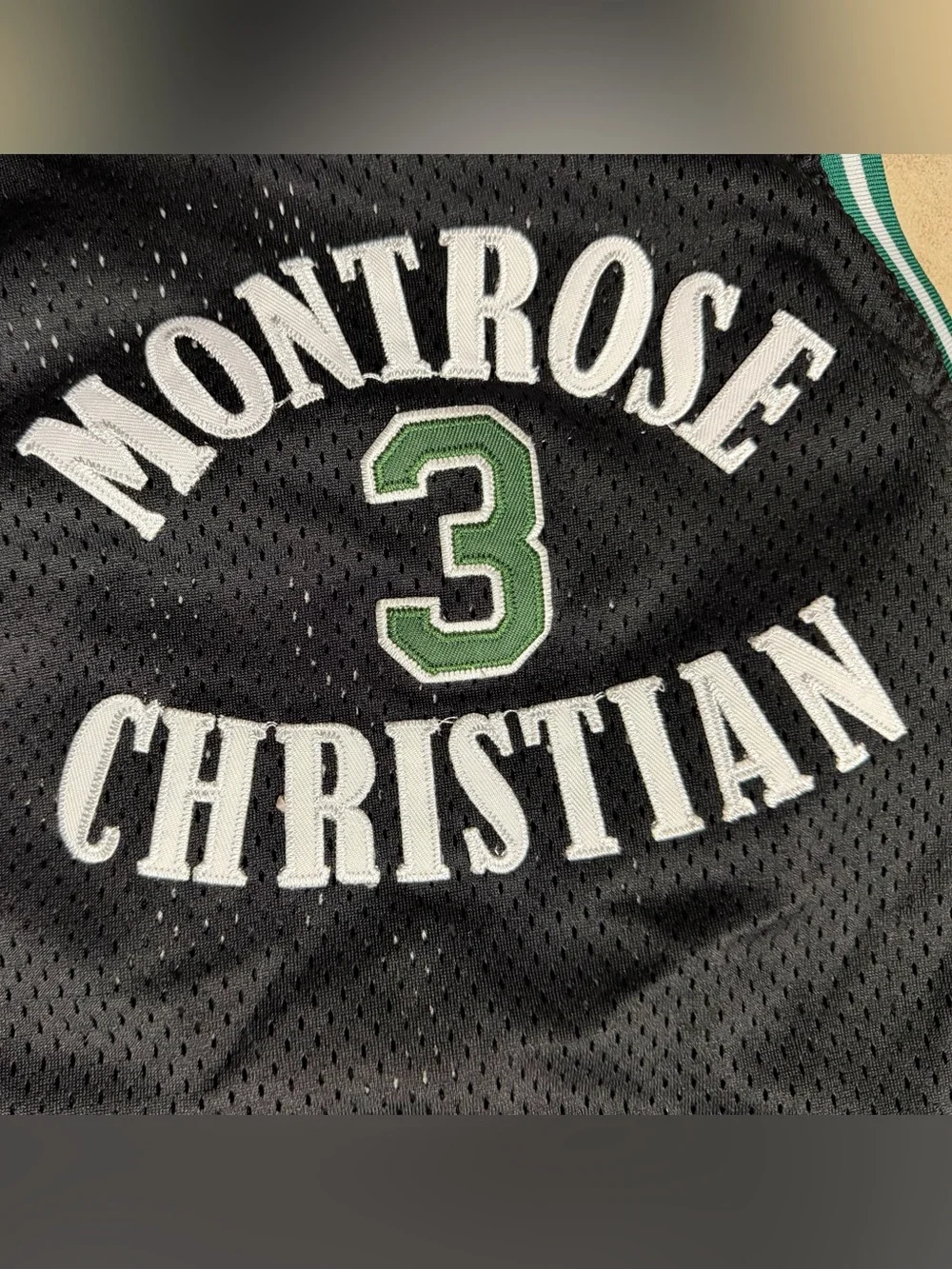 Kevin Durant Montrose Christian Basketball Jersey #3 (Youth Large)